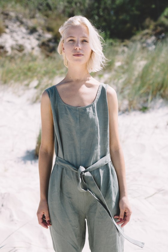 Summer one piece outfit made of linen