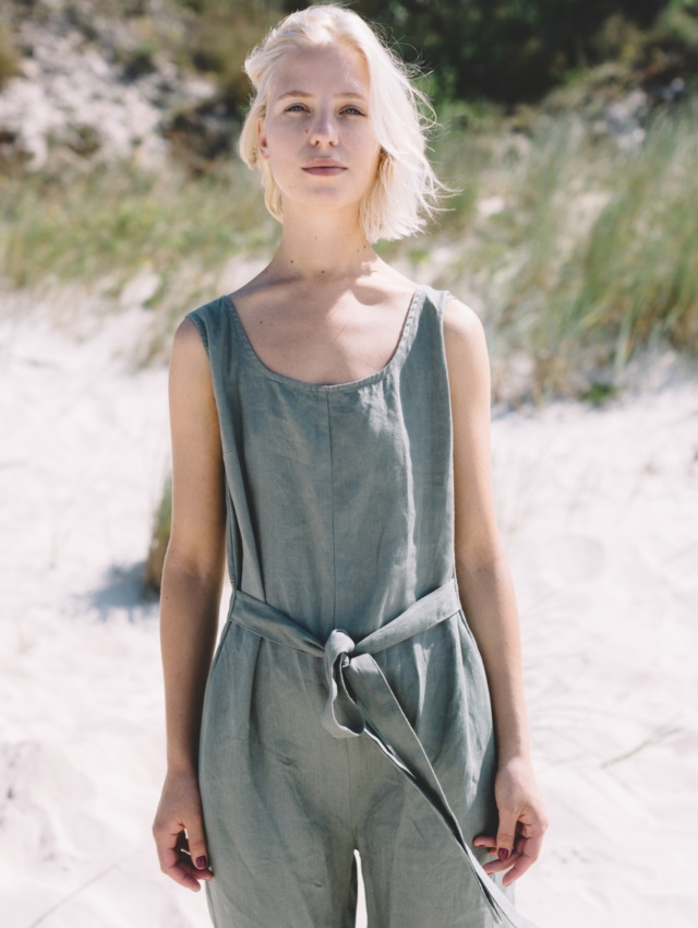 Summer one piece outfit made of linen