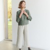 Heavy weight jacket and natural linen pants