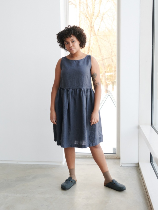 Timeless summer dress made of linen