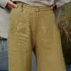 Olive Linen Trousers Linen Pants Heavy Linen Pants