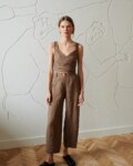 tapered barrel wide leg oversized pants