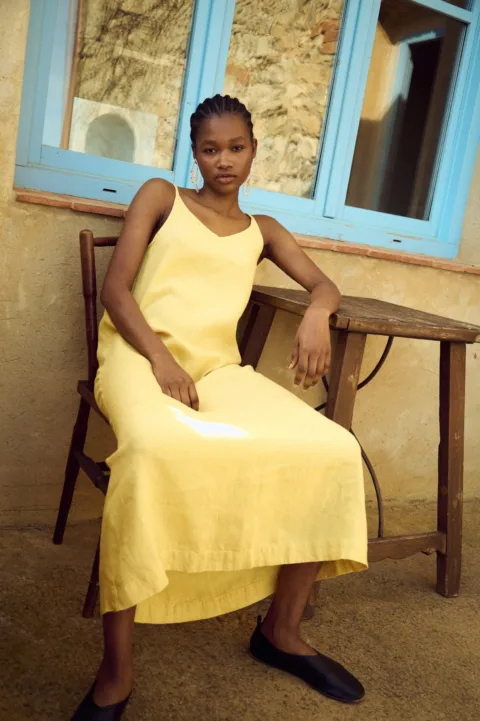 Linen Slip Dress - Petra