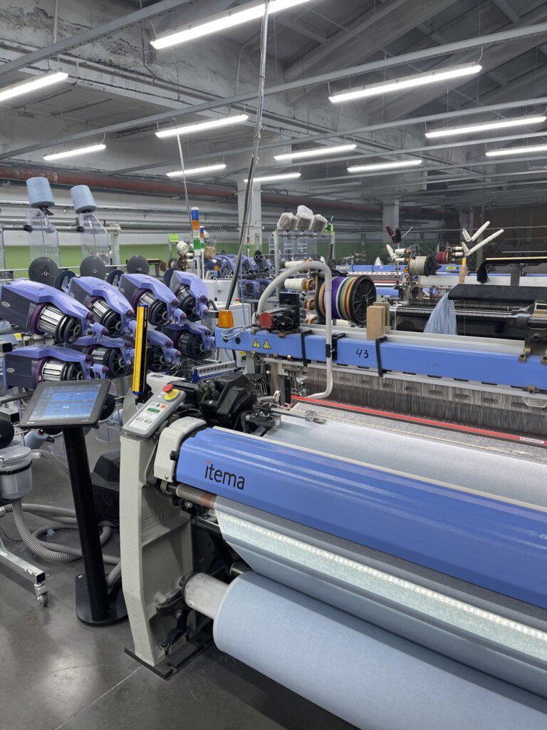 production of european linen fabric in lithuania