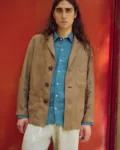 utility jackets for men from heavy linen fabric