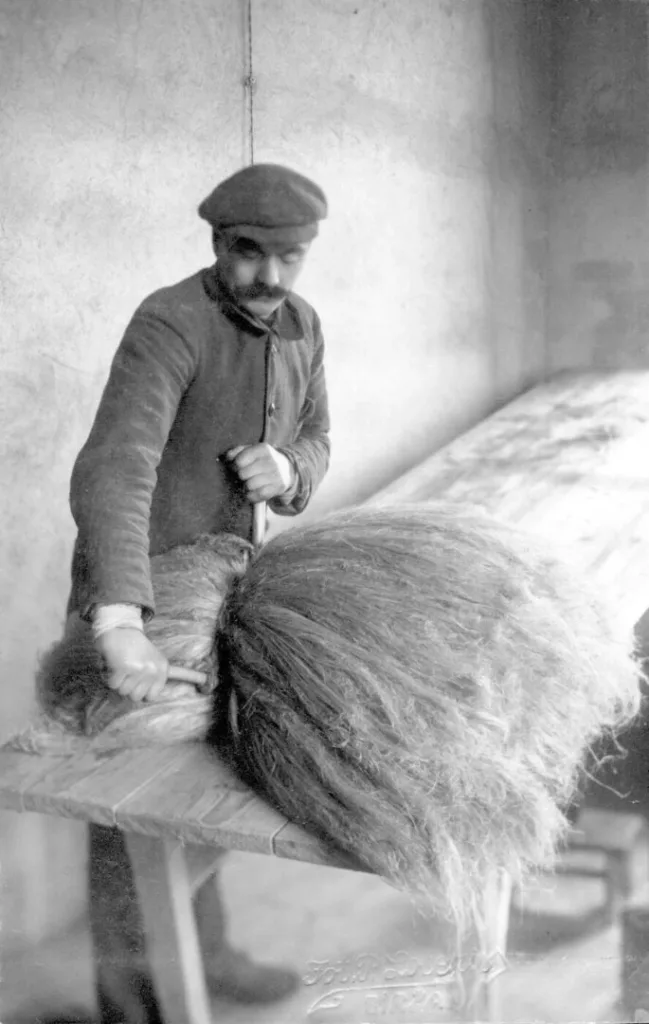 Traditional flax fibre processing in Lithuania